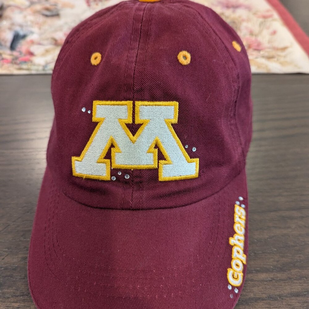 Minnesota Golden Gophers Womens Hat with rhinestone accents